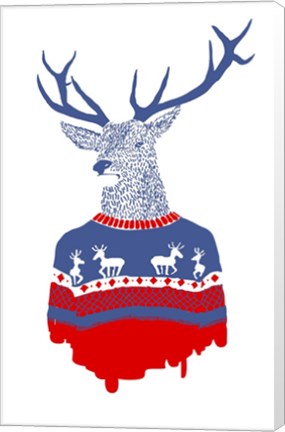 Framed Ugly Winter Pulover Print