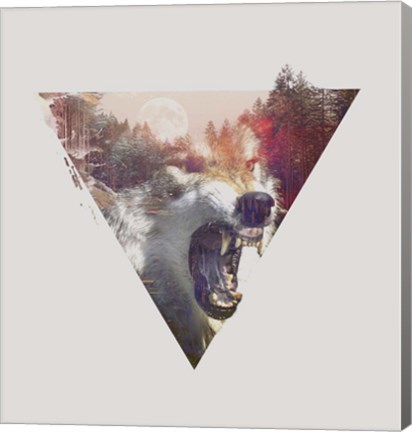 Framed Daylight Moon Print