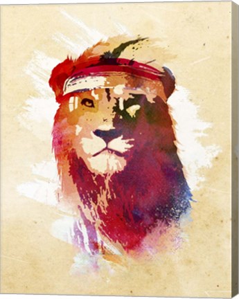 Framed Gym Lion Print