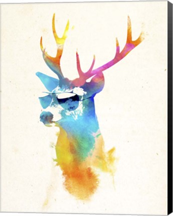 Framed Sunny Stag Print