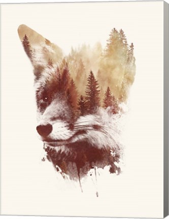 Framed Blind Fox Print