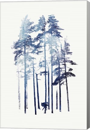 Framed Winter Wolf Print