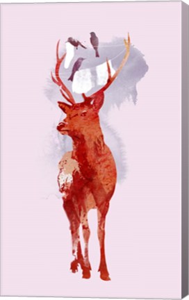 Framed Useless Deer Print