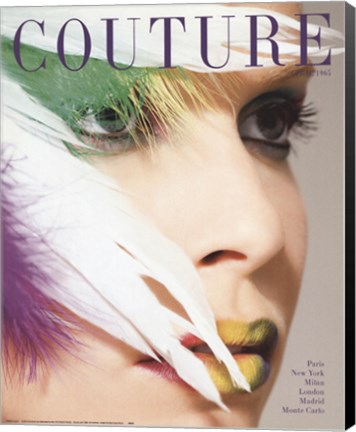 Framed Couture April 1965 Print