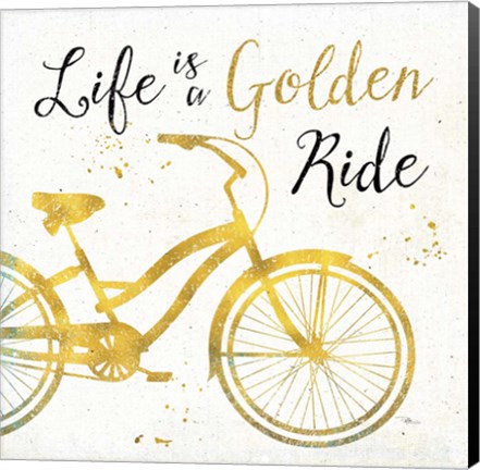 Framed Golden Ride I Print