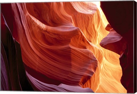 Framed Slot Canyon, Antelope Canyon, Arizona Print