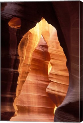 Framed Colorful Sandstone in Antelope Canyon, near Page, Arizona Print