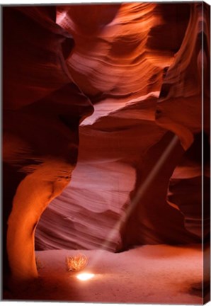 Framed Antelope Canyon Sunbeam Print