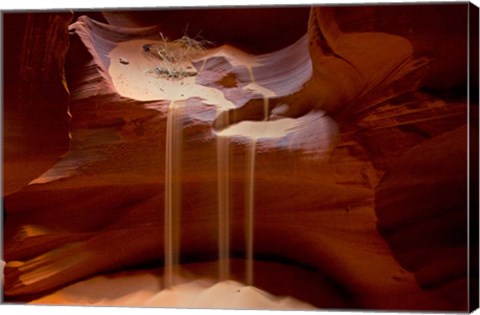 Framed Upper Antelope Canyon, Rocky Ledge Print