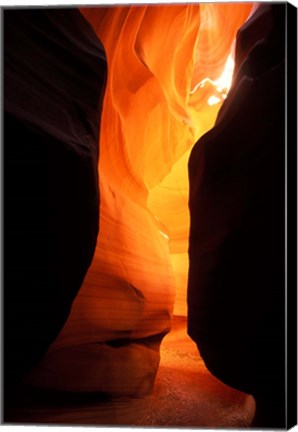 Framed Antelope Canyon Silhouettes Print