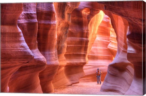 Framed Antelope Canyon, Navajo Tribal Park IV Print