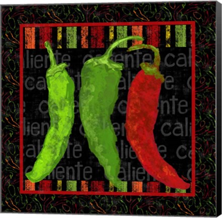 Framed Spicy Peppers I Print