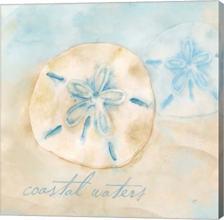 Framed Watercolor Shell Sentiments IV Print