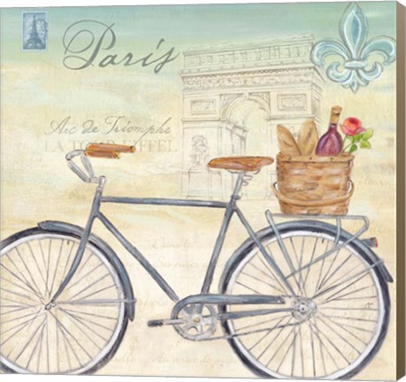 Framed Paris Bike Tour II Print