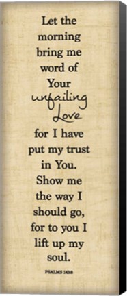 Framed Bible Verse Panel I (Psalms) Print