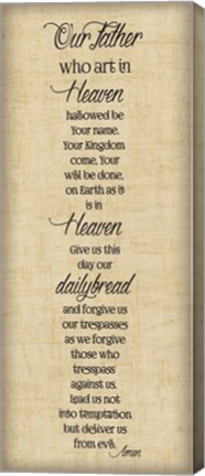 Framed Bible Verse Panel III (Our Father) Print