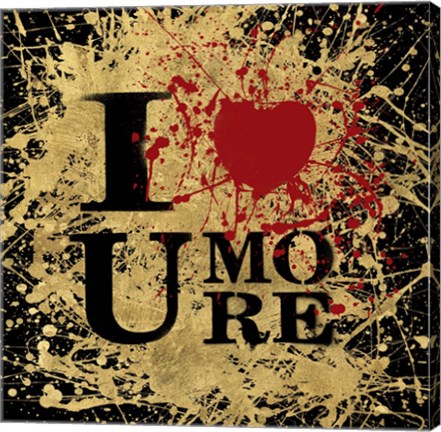 Framed Heart of Gold II Print