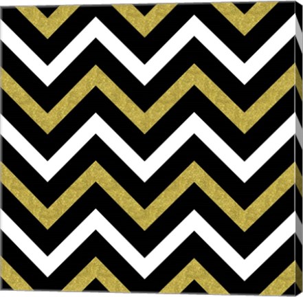 Framed Bling Chevron Print