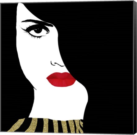 Framed Francesca Gold Print