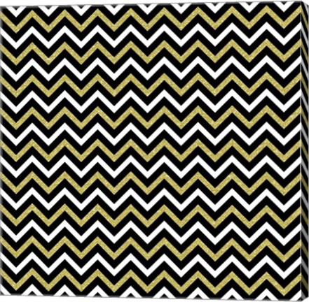 Framed Small Bling Chevron Print
