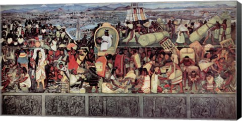 Framed Great City Of Tenochtilan Print