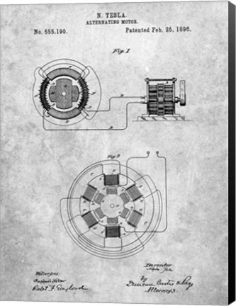Framed Alternating Motor A Print
