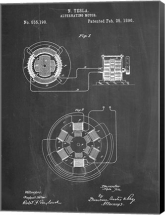 Framed Alternating Motor D Print