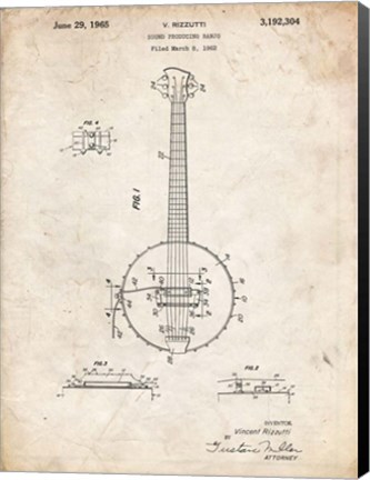 Framed Banjo C Print
