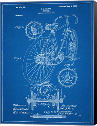 Framed Bicycle B Print