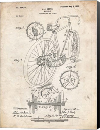 Framed Bicycle C Print