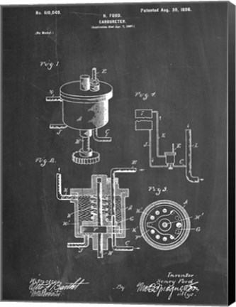 Framed Carbureter Print