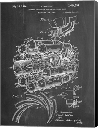Framed Jet Engine Print