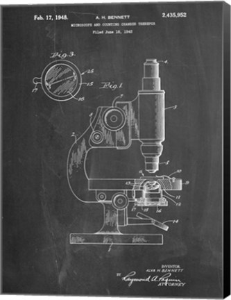 Framed Microscope Print