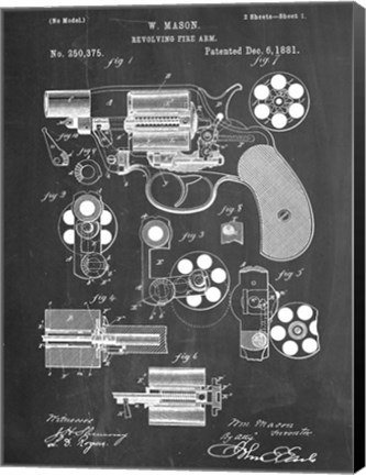 Framed Revolver Print
