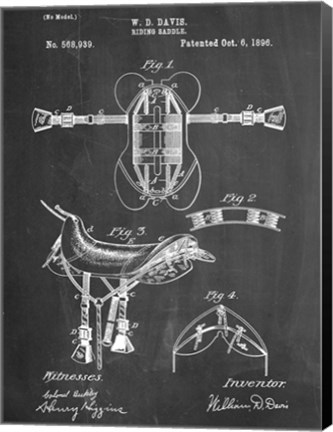 Framed Riding Saddle Print