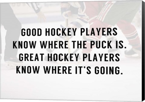 Framed Good Hockey Player Print