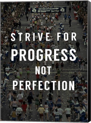 Framed Strive for Progress Print