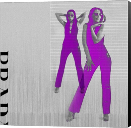 Framed Kristina In Purple Print
