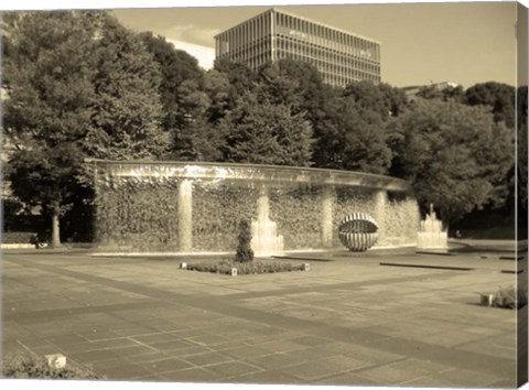 Framed Tokyo Fountain Print