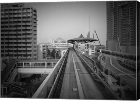 Framed Tokyo Train Ride 1 Print