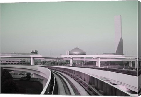 Framed Tokyo Train Ride 2 Print