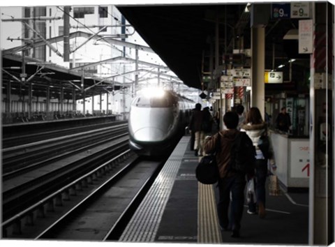 Framed Arriving Train Print