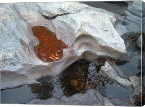 Framed River Stone Print