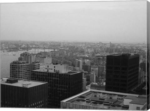Framed NYC From The Top 2 Print