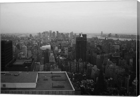 Framed NYC From The Top 5 Print