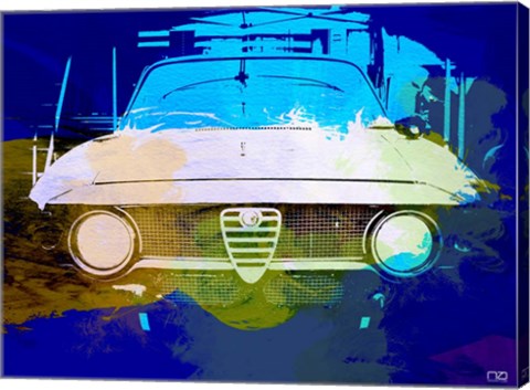 Framed Alfa Romeo Watercolor Print