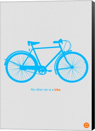 Framed My Other Car Is A Bike ( Blue) Print