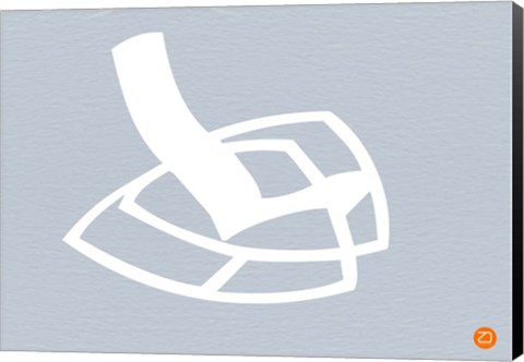 Framed White Rocking Chair Print