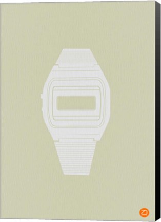 Framed White Electronic Watch Print