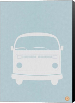Framed VW Bus Blue Print